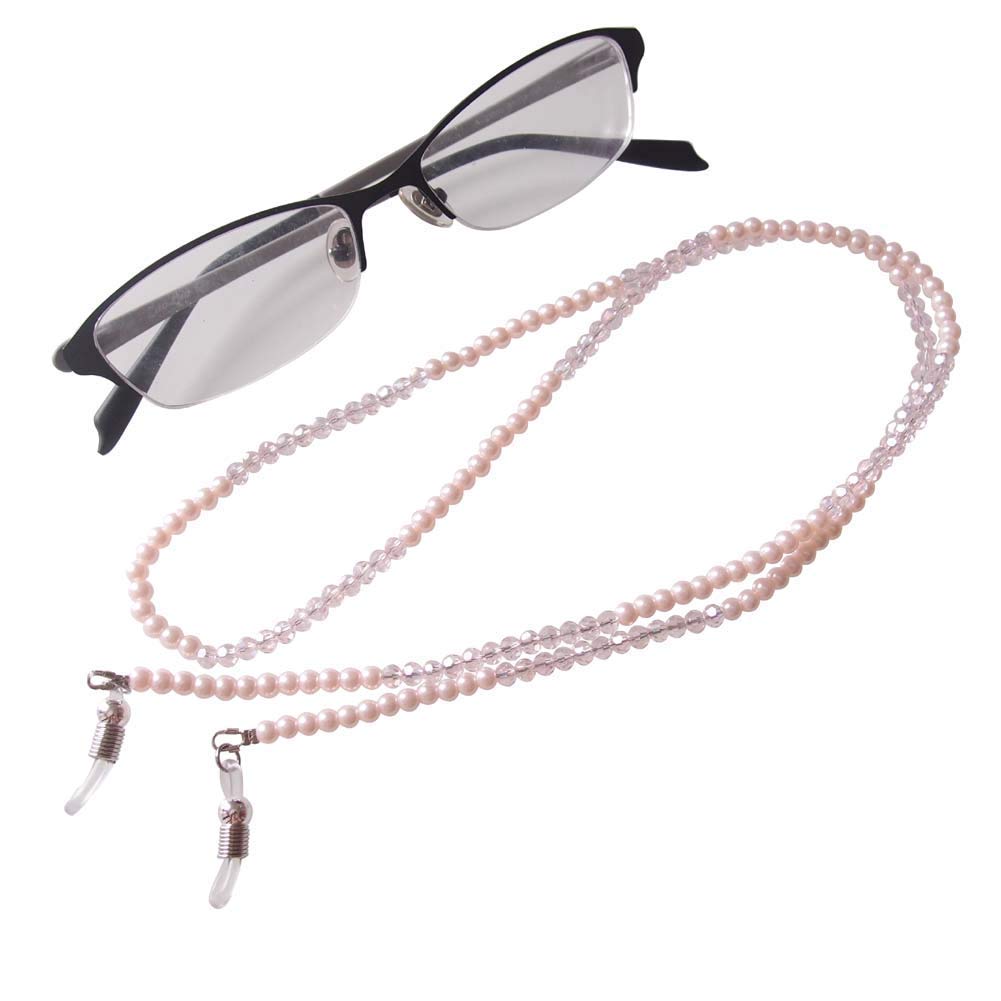 av fashion india Pearl Eyeglass Chain, Pink Crystal Beaded Glasses 74 CM Strap Lanyard Holder for Sunglass Women Girl-picture-34