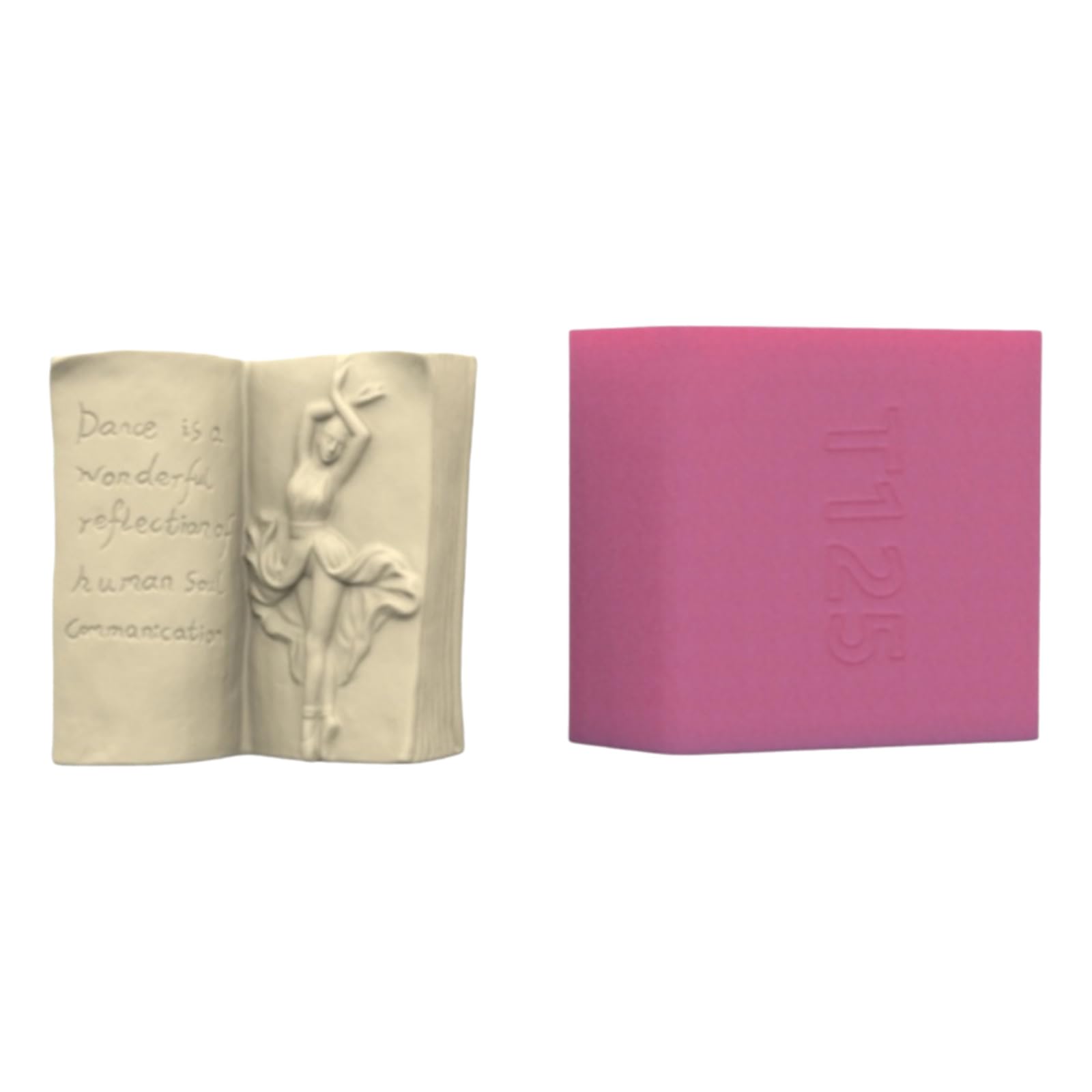 Moule en silicone pour vase en forme de livre DIY