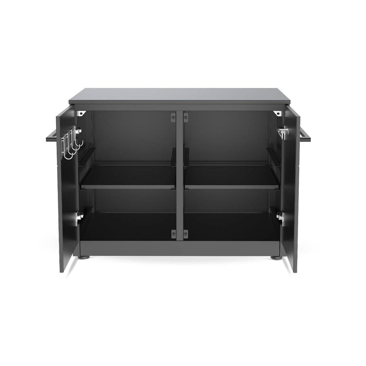 cozze® Módulo bajo para Cocina Exterior – Mueble Universal para Barbacoa – Acero galvanizado con encimera Resistente al Calor - 68x90x60 cm