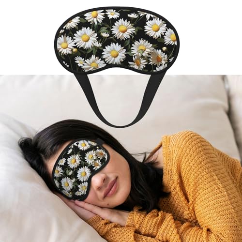 睡眠用アイマスク 通気性 遮光 睡眠マスク デイジー ナイト 目隠し ソフト 快適 ナイトアイ 睡眠 シェード カバー メンズ レディース アイカバー お昼寝用