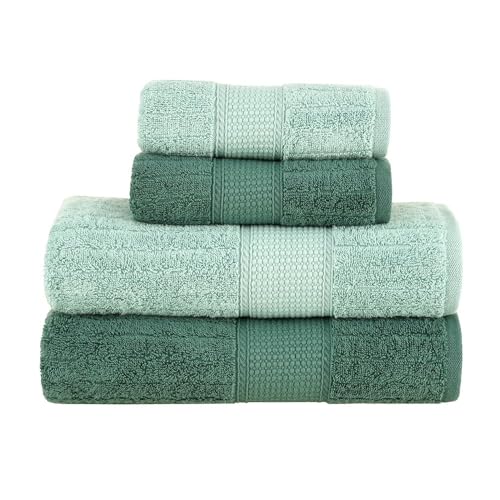 Jogo de Toalhas Buddemeyer Fio Penteado Alva Banho Verde/Verde 4