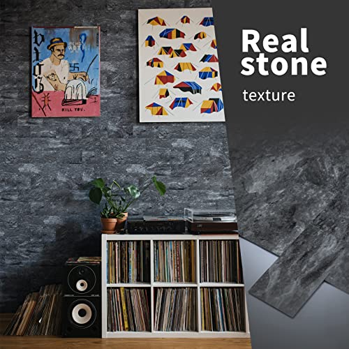 Image of Art3d Peel and Stick Backsplash, Stick on Wall Tile, 10-Pack, Dark Granite