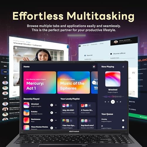 Image of ASUS Vivobook 16 inch FHD+ Laptop, AMD Ryzen 7 7730U, 16GB RAM, 2TB Storage(1TB SSD+1TB Docking Station), AMD Radeon Graphics, Backlit Keyboard, Webcam, Copilot, Win 11, Black