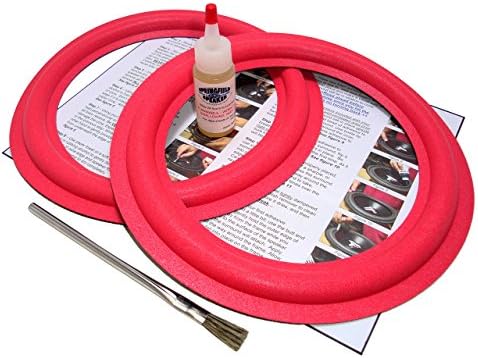 Springfield Speaker 10" Foam Surround Edge Repair Kit - 2 Speaker Kit - Compatible with Cerwin Vega 101W-2, 101W2, 101-W2, 102-WT, 102WT, 240-SE, 240SE, 250-SE, 250SE, AT-10, AT10, ATW-10, Many More