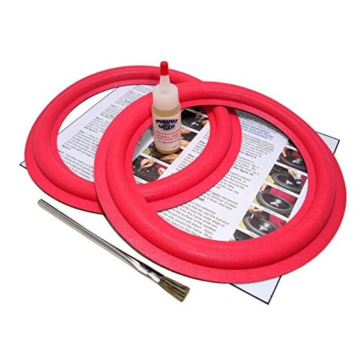Springfield Speaker 10" Foam Surround Edge Repair Kit - 2 Speaker Kit - Compatible with Cerwin Vega 101W-2, 101W2, 101-W2, 102-WT, 102WT, 240-SE, 240SE, 250-SE, 250SE, AT-10, AT10, ATW-10, Many More