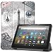 Produktbild NUPO Hülle für Fire HD 8 / Fire HD 8 Plus 2020, Ultra Slim Cover Schutzhülle PU Ultra Leightweight Flip Hülle mit Standfunktion, Perfekt Geeignet für Fire HD8 Plus 10th Generation 2020, color05