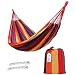 Produktbild ValueHall Outdoor-weicher Baumwolle Stoff brasilianische Hängematte doppelte Breite 2 Person Reisen Camping Hängematte V7010 (Orange)