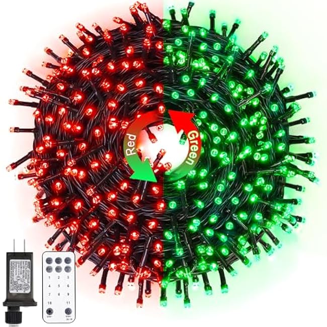 JMEXSUSS 66ft 200 LED Christmas Lights Outdoor, Warm White Christmas Tree Lights Indoor Plug in, 8 Modes Twinkle String Light for Outside Bedroom Wedding Party Classroom Dorm Ceiling Home Decorations