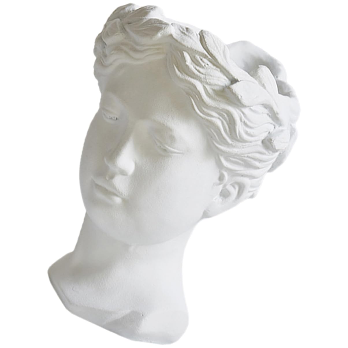 Jardinière sculpturale blanche pour décoration maison chic et salon