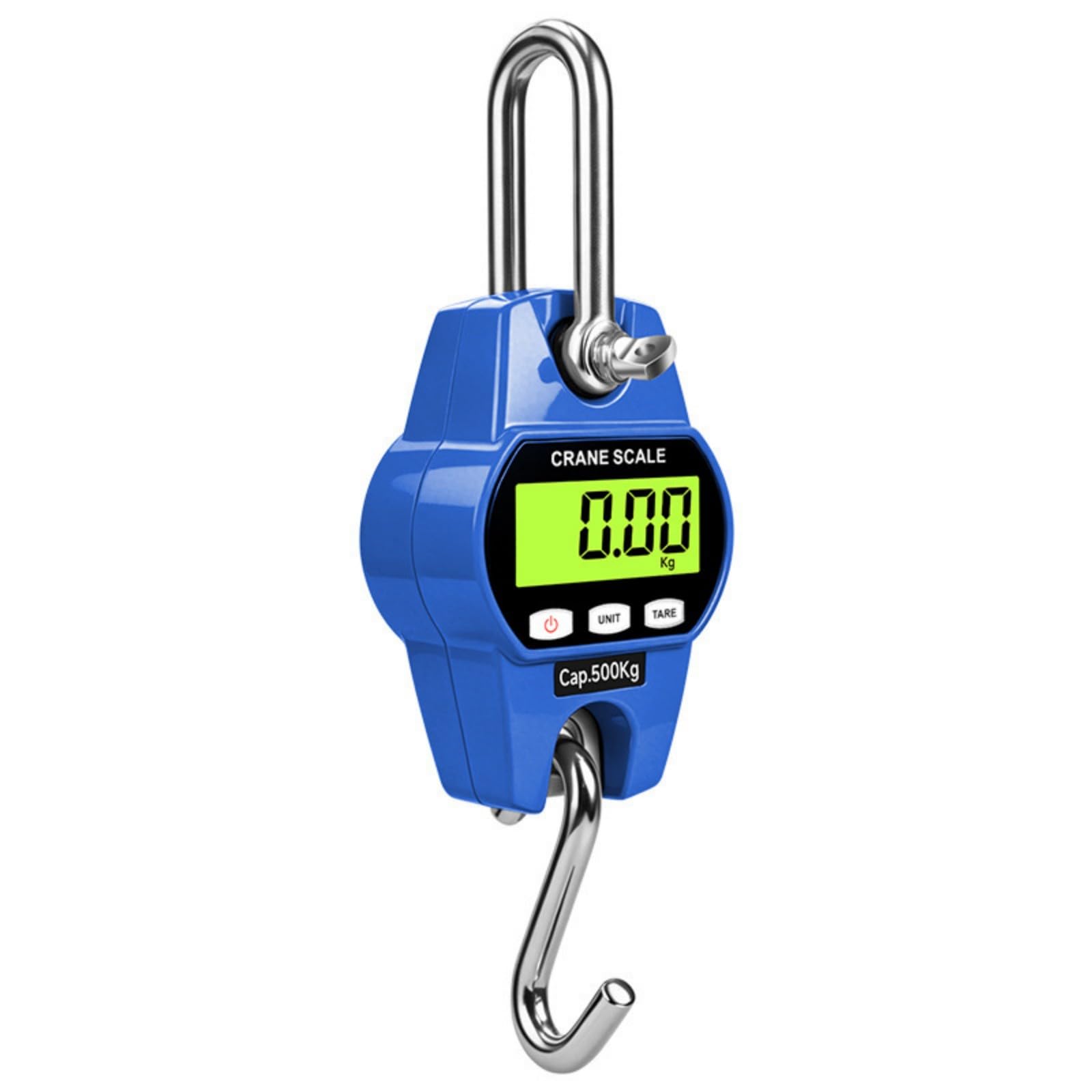 Carotoe Blue Lightweight Hanging Hook Scale With Lcd Screen And Easy Operations Ideal For Outdoor Work Industrial And Household Use High Accuracy Hanging Scale