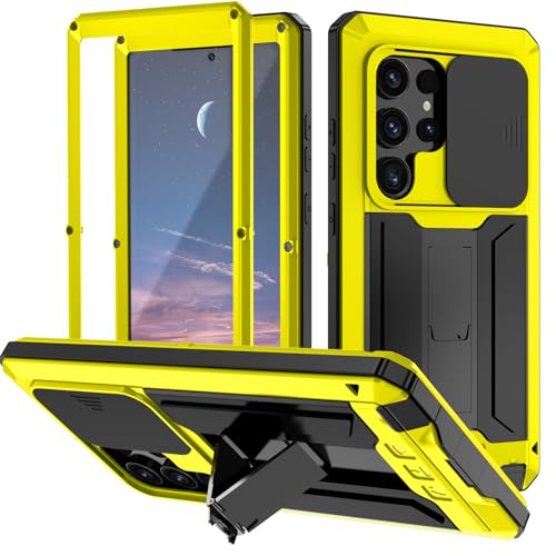 Coque en métal pour Samsung Galaxy S24 robuste en silicone de qualité militaire