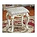 Produktbild MJIA Schminktisch Hocker, Make-Up Sitz Barock Klavierstuhl In Hevea Beine - Schlafzimmer Stuhl Padded Vanity Hocker 4 Beine (Color : Gold, Size : 02)