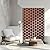 Metal Privacy Screen 76" H×48" W Decorative Outdoor Divider with Stand Panels Outdoor Privacy Screens Freestanding for Outside Patio Garden Backyard(Rust Red)