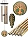 Sympathy Wind Chimes Outdoors â€“ 36-inch Large Memory Wind Chimes, Memorial Gift Chimes for Loved One, Tree of Life and Leaf Wind Chimes for Outside - Deep Tones