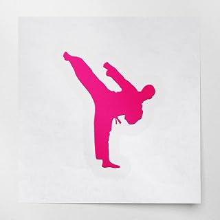 2 Pcs - ANGDEST CLUB Decal Stickers of Karate 1 (Pink) Premium Waterproof Vinyl Decal Stickers for Laptop Phone Accessory Helmet Car Window Mug Tuber Cup Door Wall Decoration ANDSKUSe83735PI070722