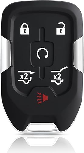 Miniatura 8 de Funda para llavero GMC Sierra 1500 2019 2020 2500HD 3500HD, para Chevy Silverado 2019-2021 reemplazo de funda de llavero, 5 botones vacíos sin chip