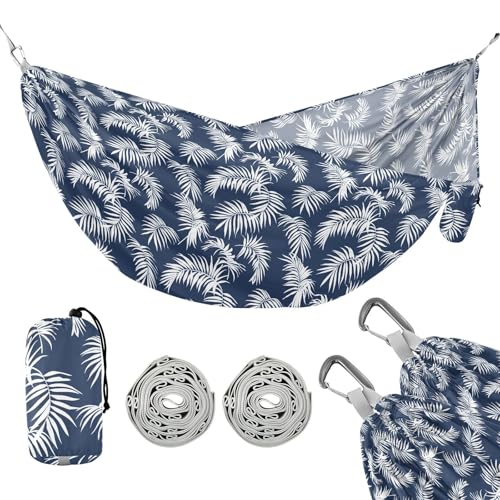 Palm Camping Hammock with Tree Straps Portable Hammock for Outside Patio Backyard Poolside
