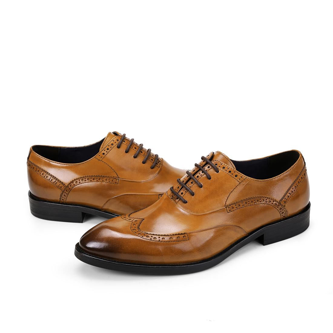 Brogues Oxford Business da Uomo Scarpe Basse Eleganti Formali in Pelle Scarpe Stringate da Abito