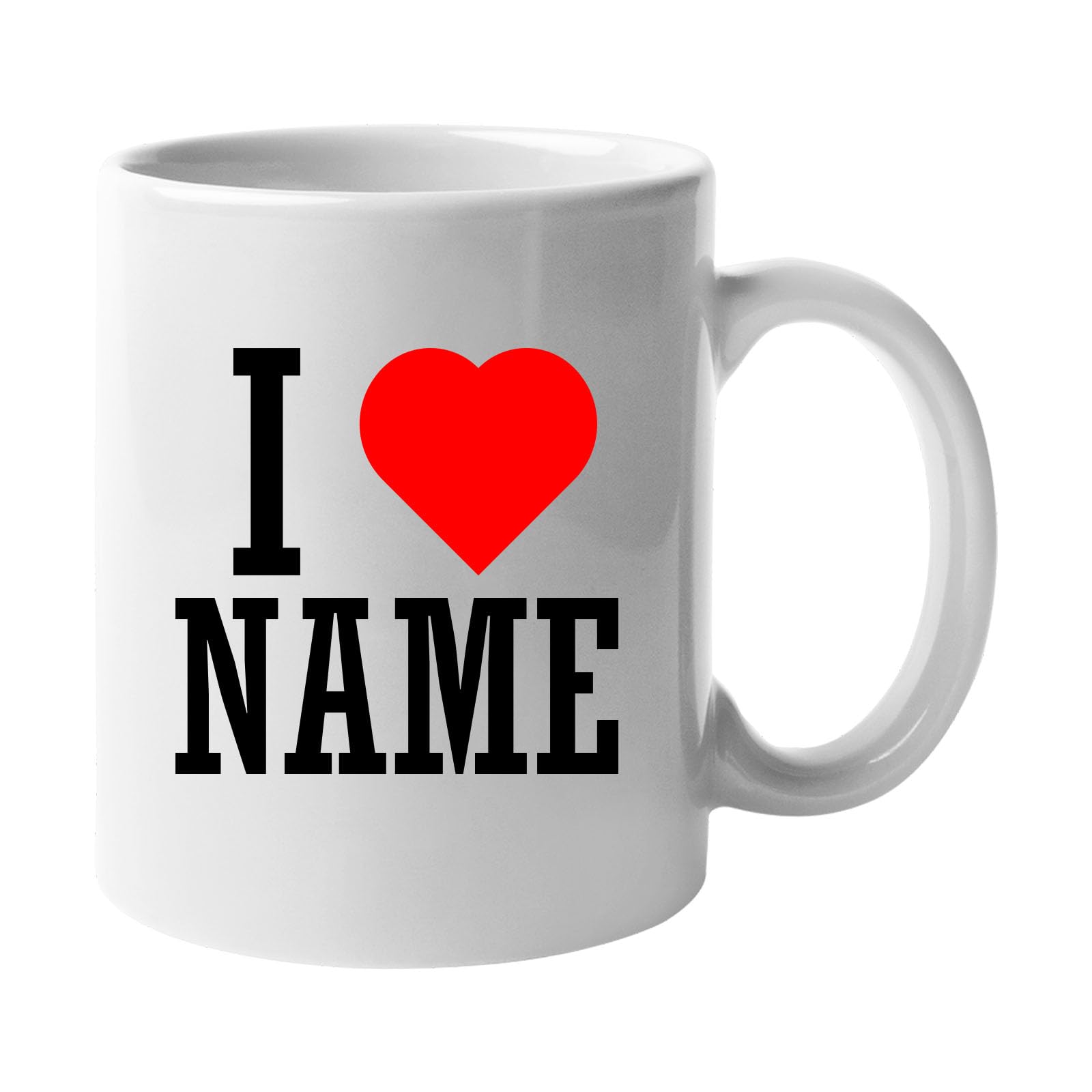 Personalised I Love Girlfriend Funny Boyfriend Mug with Your Custom Text - Example Boyfriend, Girlfriend, Your Name Fathers Day Gift