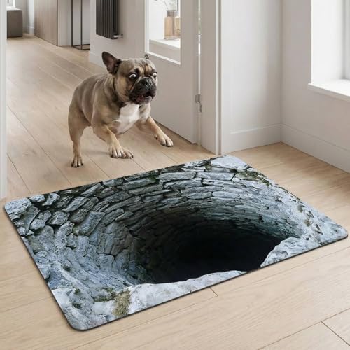 Tapete ilusión óptica 3D Dunzy 40x60 cm antideslizante miniatura 3