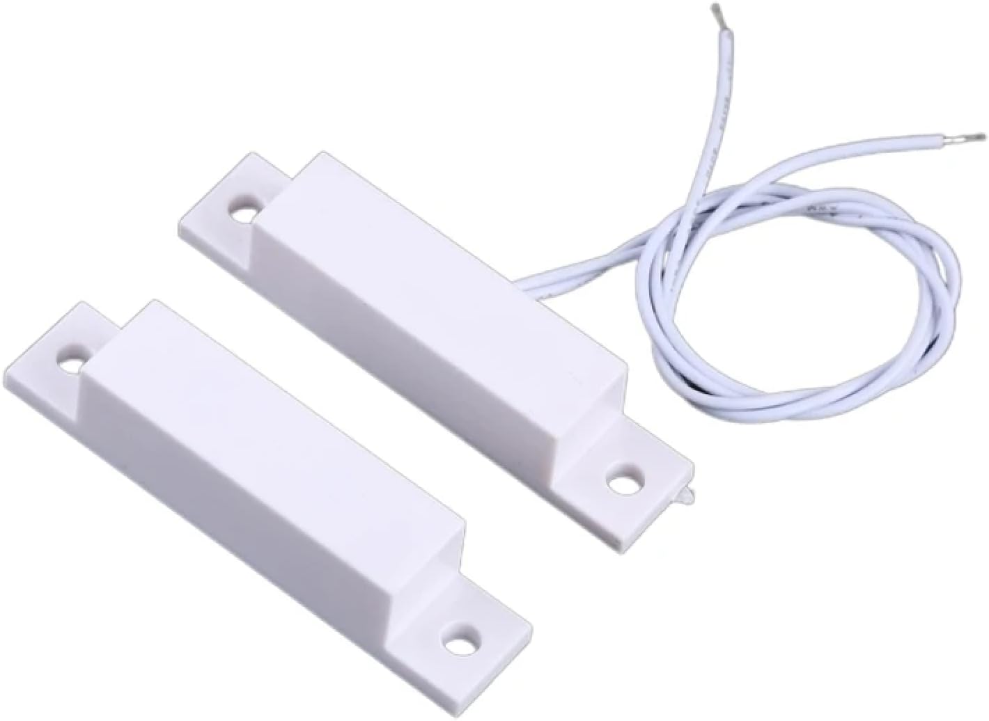Magnetic Door Window Contact Sensor, 2.5 inch, NO/NC Reed Switch, Security Alarm System, White (Normally Closed)