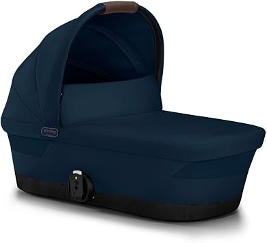 Cybex Gazelle S 2 Cot Baby Bassinet - Easy to Carry Ergonomic Handle, Sun Shade & Spacious Interior, Fits Gazelle S 2 Strollers, Ocean Blue