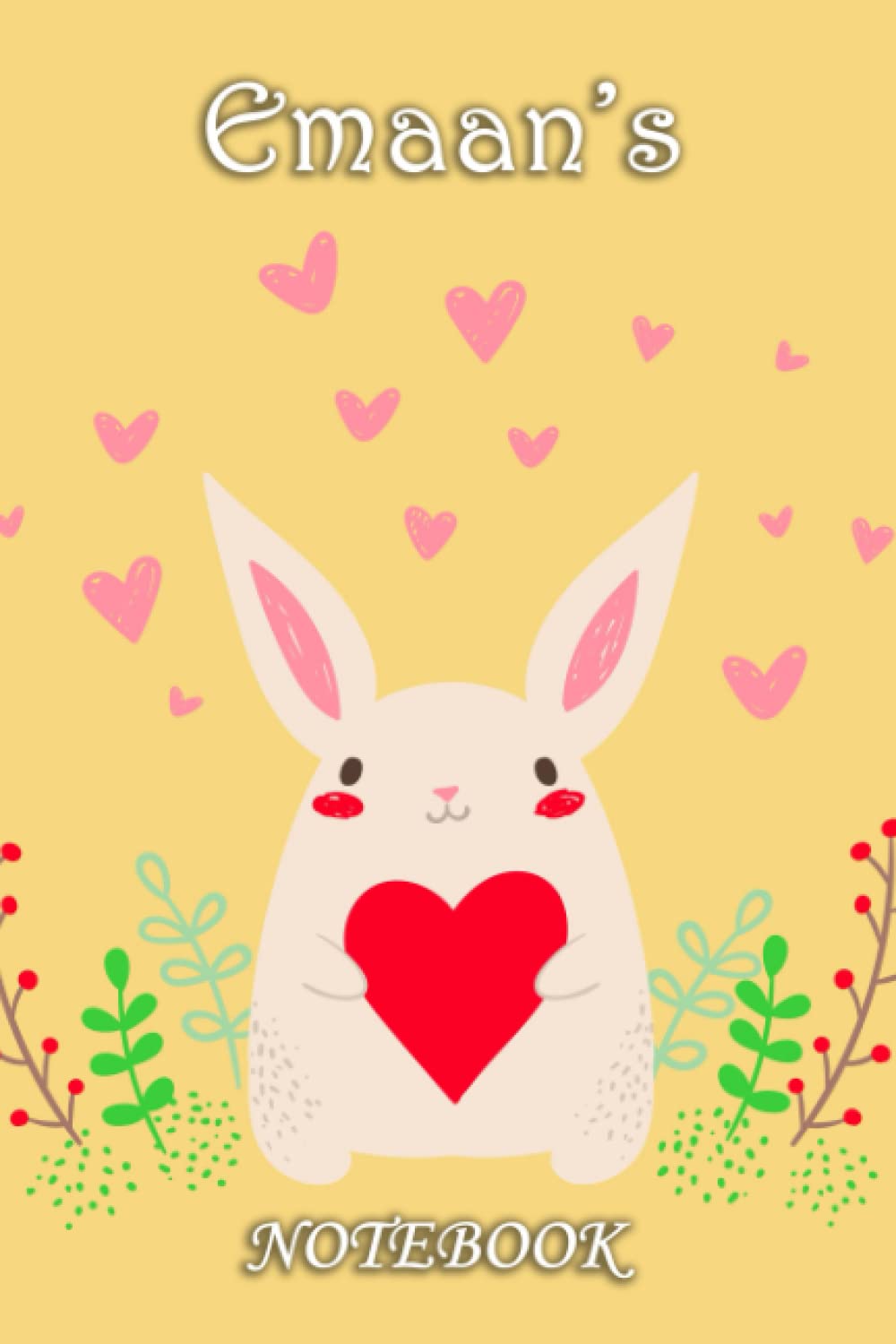 Emaan's Notebook: Love Heart Rabbit Theme
