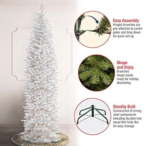 Nationaltreecompanyartificialprelitslimchristmastreewhitekingswoodfirwhitelightsincludesstand12feet Urban Country Home Decor National tree company artificial pre lit slim christmas tree white kingswood fir white lights includes stand 12 feet urban country home decor