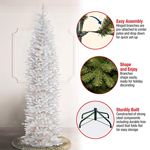 Nationaltreecompanyartificialprelitslimchristmastreewhitekingswoodfirwhitelightsincludesstand12feet Urban Country Home Decor National tree company artificial pre lit slim christmas tree white kingswood fir white lights includes stand 12 feet urban country home decor