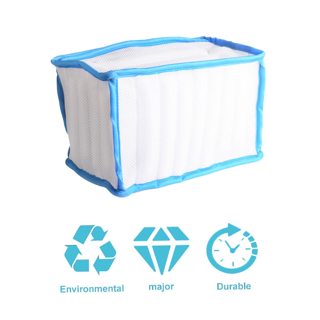 Zerodeko 3piezas Bolsa De Lavandería Para Zapatos De Malla Resistente Protección Antideformante y Cremallera Oculta Para Lavadora Previene Daños Zapatillas y Ropa