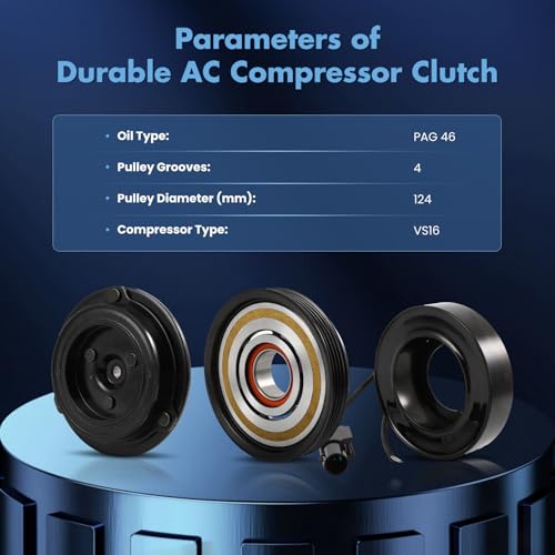Image of ECCPP AC Compressor Clutch Kit for Hyundai Accent L4 1.6L 2006-2011