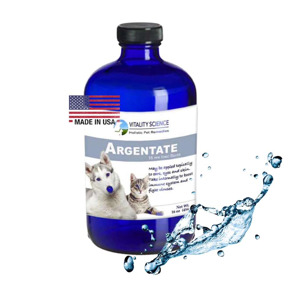 VItality Science Argentate Ionic Silver for Cats | Promotes Oxygen-Rich Environment | (16oz)