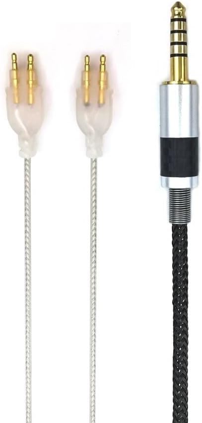 SUKIRA HiFi Cable with 4.4MM Balanced Male Compatiable with Sennheiser HD580, HD600, HD650 Headphones and Sony WM1A, NW-WM1Z, PHA-2A Silver Plated Audio Cable
