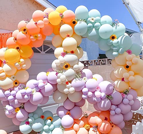 Image of KALOR 10 Inch Pastel Purple Balloons, 100 Pcs Latex Helium Macaron Balloons for Kid's Birthday Party Baby Shower Wedding Graduation Graduation Party Decorations
