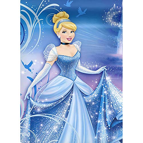 Kit de broderie diamant 5D par numéro - diamond painting strass complet Décoration de maison Kit de broderie diamant au point de croix Décoration murale - 30 x 40 cm(Cinderella) Cover