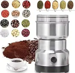 Moedor de Café Elétrico 150g – Tritura Grãos, Especiarias e Temperos com Lâminas de Aço Inox, Rápido e Compacto - 110V