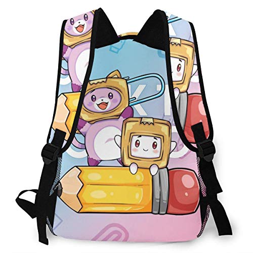 Yuantaicuifeng Casual Cute_Lankybox Schooltassen voor Meisjes & Jongens College School Kids Computer Tas Dagpakken… - Afbeelding 4
