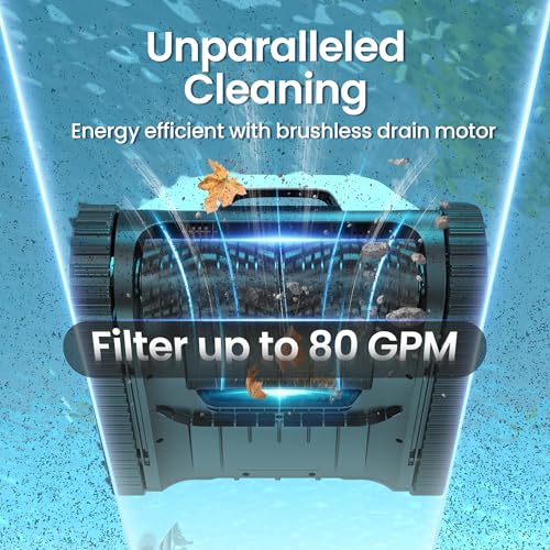 Image of AIPER Scuba S1 Cordless Robotic Pool Cleaner, Pool Vacuum for Inground Pools, Wall and Waterline Cleaning, Smart Navigation for Pools up to 1,600 Sq.ft (Renewed)