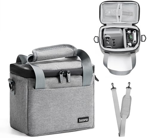 DJI Mini 4K/4/2 SE Travel Carrying Case, Portable Shoulder Bag for Drone & Controller Accessories, Waterproof Oxford Storage Bag with Strap Handle (Grey)