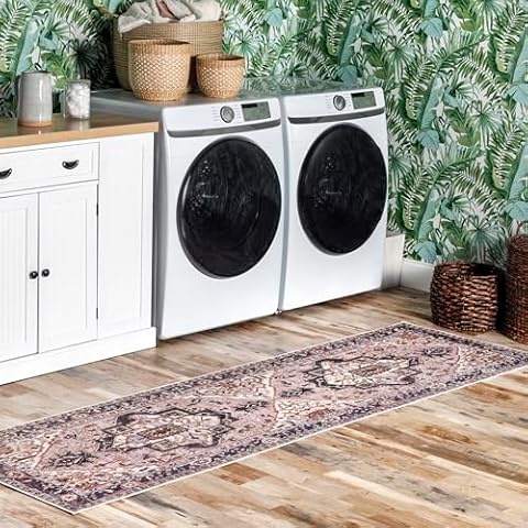 nuLOOM Sasha Stylish Machine Washable Runner Rug Cover
