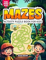 Mazes Activity Puzzle Book for Kids (Activity Books for Kids) B0F5QDRM6S Book Cover