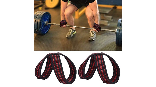 VGEBY1 Cinghie Per Sollevamento Pesi In Nylon - Fasce Polsi Figura 8 Per Palestra, Taglie S E M - 3