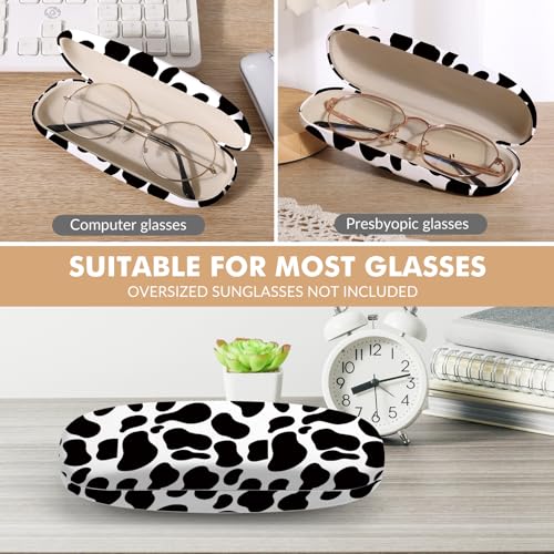 Image of Glasses Case Hard Shell,Portable Protective Eyeglasses Case, Eyeglass Holder Box with Cleaning Cloth, for men women