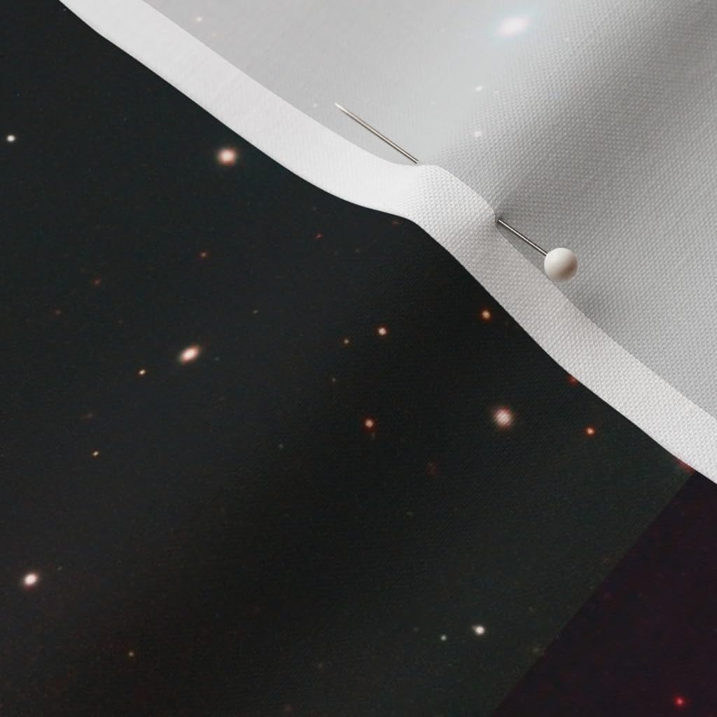 Spoonflower Fabric - Nebula Galaxy Stars Space Constellation Photography Printed on Petal Signature Cotton Fabric Fat Quarter - Sewing Quilting Apparel Crafts Decor