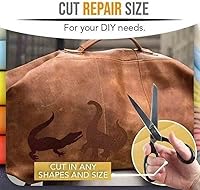 Vista 2 de Parche de reparación de cuero, cinta de reparación de cuero autoadhesiva grande, parches de cuero para muebles, sillas, asientos de automóvil