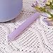 Singing Bowl Mallet Purple Acrylic Rubber Striker Mallet for Playing Quartz Crystal Singing Bowl with Bundle Pocket