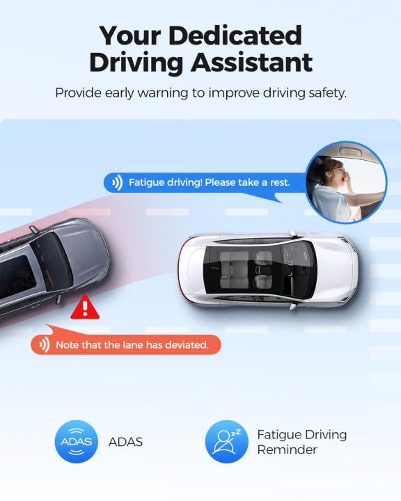 Dashcam delantero trasero 4K con WiFi y GPS integrado AZDOME 6
