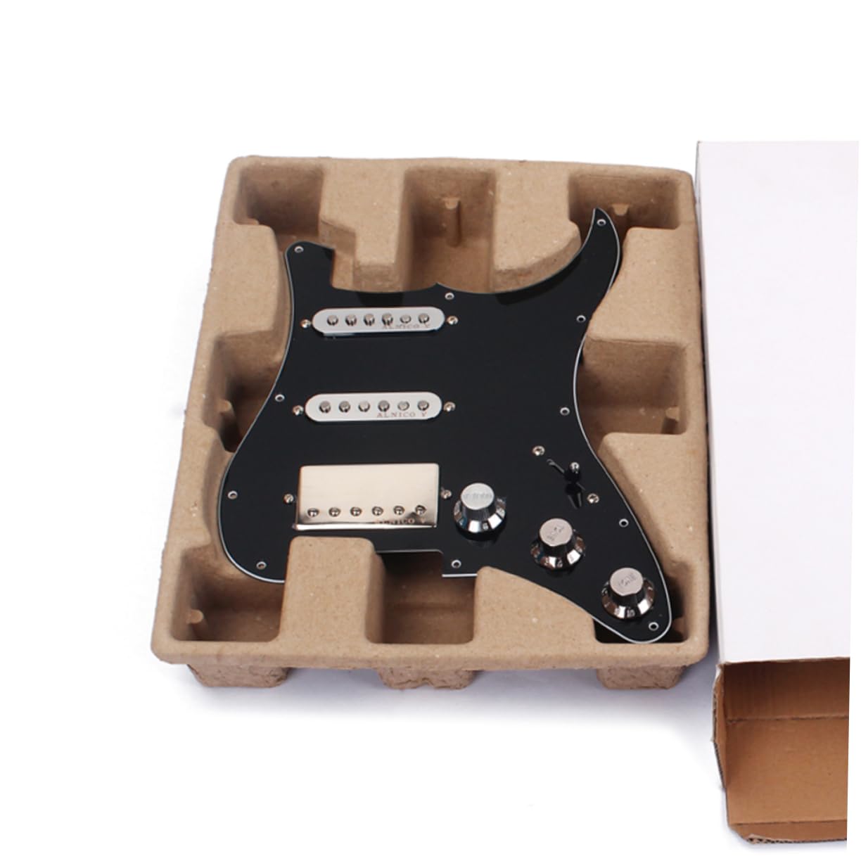 Battipenna per Chitarra Elettrica Nero 3 Strati Alnico