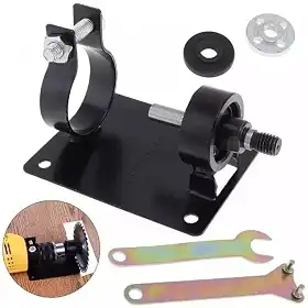 Suporte de Bancada para Furadeira | Adaptador para Disco de Corte e Polimento até 100mm | Material Metálico Durável