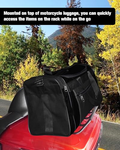Image of Trunk Tour Pack Luggage Rack for Harley Electra Road Glide CVO Street King Ultra Limited 2014-up Black